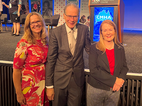 Professor Lisa Brophy, Professor Bruce Bonyhady AM and Ms Lisa Paul AO PSM at the 4th National NDIS & Mental Health Conference