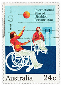 International Year of Disabled Persons 1981 Australian 24 cent postage stamp