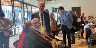 Professor Bruce Bonyhady AM and the NDIS Review Panel with participants at the Geelong Community event