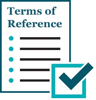 A document titled 'Terms of Reference' with a tick.